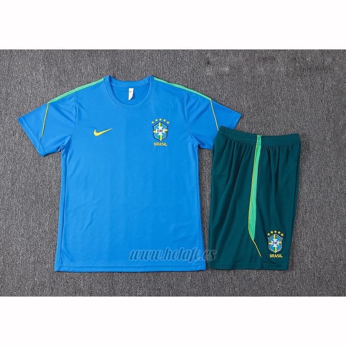 Chandal del Brasil Manga Corta 2026-2027 Azul - Pantalon Corto